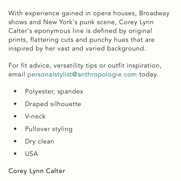 Corey Lynn Calter Anthropologie Blue Velvet Dress - Picture 6 of 7